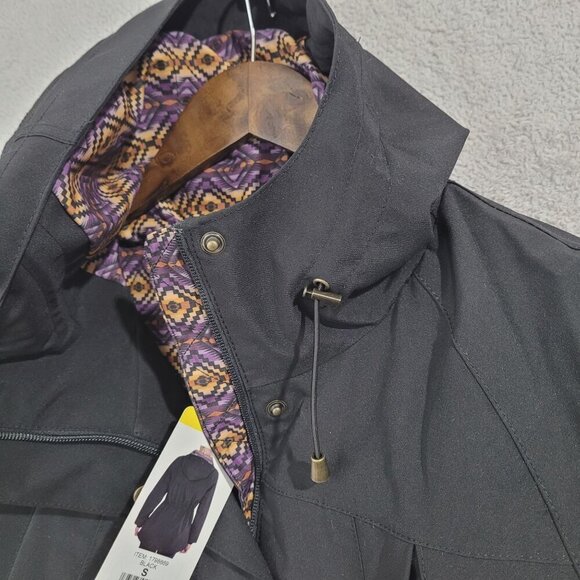 NEW Pendleton Womens S Black Hooded Parka Windbreaker Coat - Picture 9 of 11